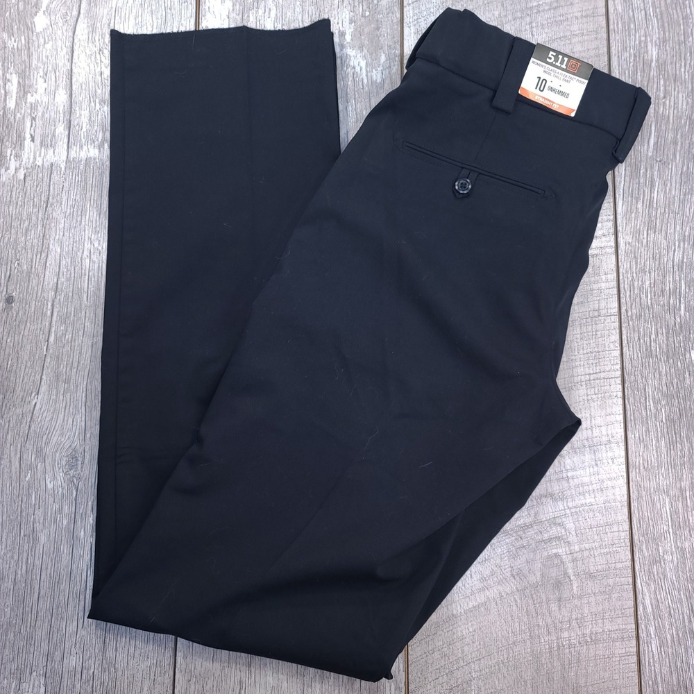 5.11 Tactical Twill Pants Womens 10 Midnight Navy Class-A Flex-Tac Wool Blend